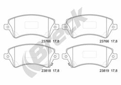 Set placute frana Breck 23766 00 701 10