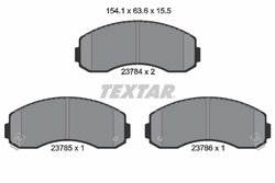 Set placute frana Textar 2378401