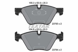 SET PLACUTE FRANA TEXTAR 2379301 - Compatibil cu BMW, BMW (BRILLIANCE)