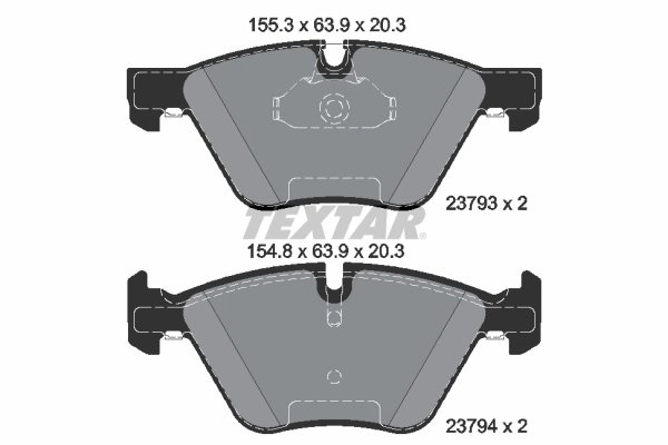 Set placute frana Textar 2379301
