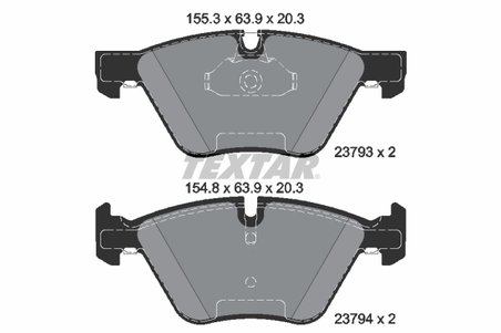 Set placute frana Textar 2379301