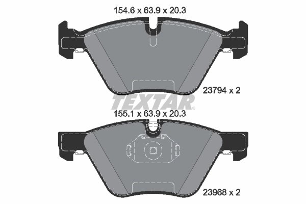 SET PLACUTE FRANA TEXTAR 2379401 - Compatibil cu BMW
