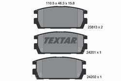Set placute frana Textar 2381301