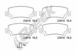 Set placute frana Breck 23816 00 704 10