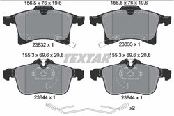 Set placute frana Textar 2383204