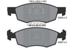 SET PLACUTE FRANA TEXTAR 2384201 - Compatibil cu FIAT
