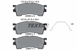 Set placute frana Textar 2384504
