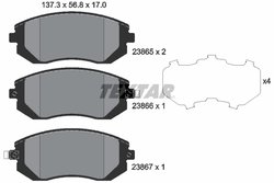 Set placute frana Textar 2386501