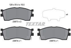 SET PLACUTE FRANA TEXTAR 2387301 - Compatibil cu KIA, TIMOR