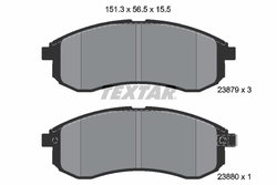 Set placute frana Textar 2387902