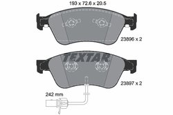 Set placute frana Textar 2389601