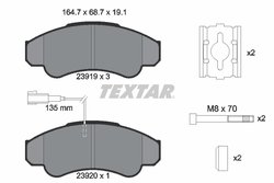Set placute frana Textar 2391901