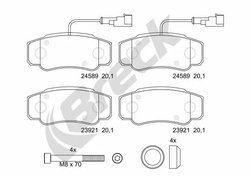 SET PLACUTE FRANA BRECK 23921 00 703 10 - Compatibil cu NISSAN, RENAULT TRUCKS