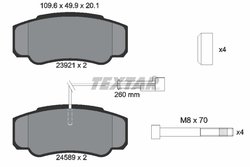 Set placute frana Textar 2392103