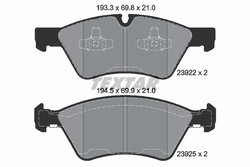 Set placute frana Textar 2392201