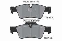 Set placute frana Textar 2392381