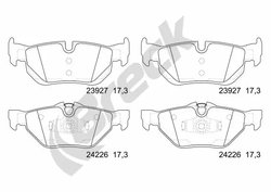Set placute frana Breck 23927 00 704 00