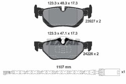 Set placute frana Textar 2392707