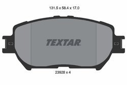 SET PLACUTE FRANA TEXTAR 2392801 - Compatibil cu HONGQI, LEXUS, TOYOTA