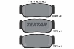 Set placute frana Textar 2393101