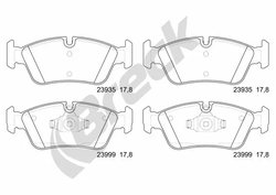 Set placute frana Breck 23935 00 701 00
