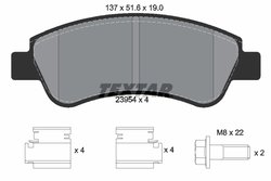 Set placute frana Textar 2395401