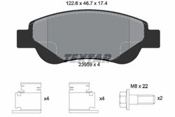 Set placute frana Textar 2395901