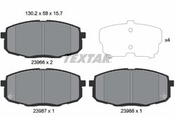 Set placute frana Textar 2396601