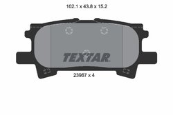 Set placute frana Textar 2396701
