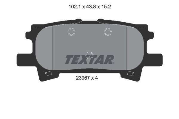 Set placute frana Textar 2396701