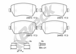 Set placute frana Breck 23973 00 702 10
