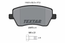 SET PLACUTE FRANA TEXTAR 2397301 - Compatibil cu DACIA, LADA, MERCEDES-BENZ, NISSAN, RENAULT
