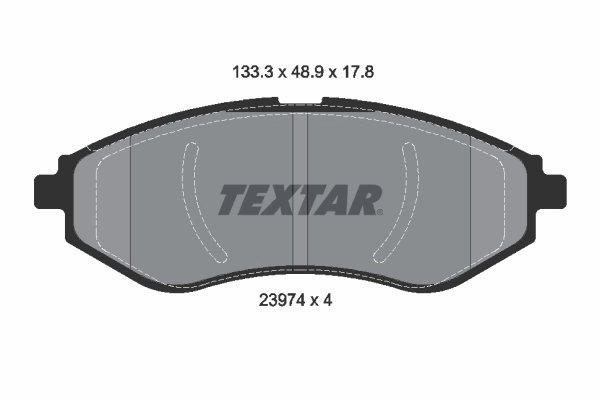 SET PLACUTE FRANA TEXTAR 2397401 - Compatibil cu CHEVROLET, DAEWOO, HOLDEN, PROTON