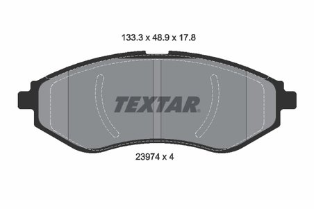 SET PLACUTE FRANA TEXTAR 2397401 - Compatibil cu CHEVROLET, DAEWOO, HOLDEN, PROTON