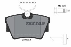 Set placute frana Textar 2398001