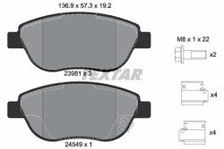 Set placute frana Textar 2398101