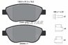 SET PLACUTE FRANA TEXTAR 2398101 - Compatibil cu FIAT, OPEL, VAUXHALL