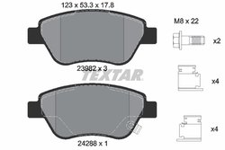 Set placute frana Textar 2398202