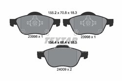 SET PLACUTE FRANA TEXTAR 2399601 - Compatibil cu TOYOTA