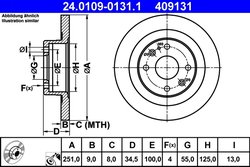 Disc frana ATE 24.0109-0131.1