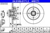 DISC FRANA ATE 24.0109-0171.2 - Compatibil cu CITROEN, DS, PEUGEOT