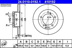 DISC FRANA ATE 24.0110-0192.1 - Compatibil cu SUZUKI