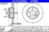 DISC FRANA ATE 24.0110-0209.1 - Compatibil cu ALFA ROMEO, FIAT, LANCIA