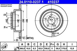 Disc frana ATE 24.0110-0237.1