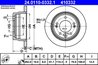 DISC FRANA ATE 24.0110-0332.1 - Compatibil cu HYUNDAI, KIA