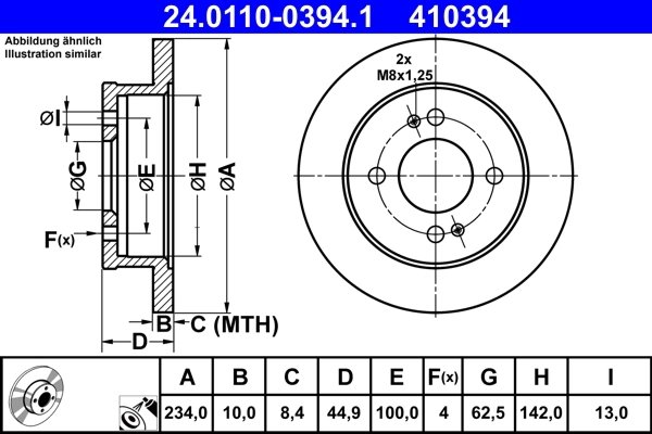 Disc frana ATE 24.0110-0394.1