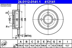 Disc frana ATE 24.0112-0141.1