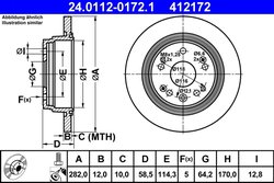 Disc frana ATE 24.0112-0172.1