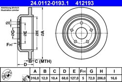 Disc frana ATE 24.0112-0193.1