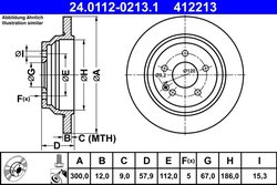 Disc frana ATE 24.0112-0213.1